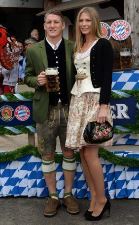 Bastian Schweinsteiger e la fidanzata Sarah Brandner 